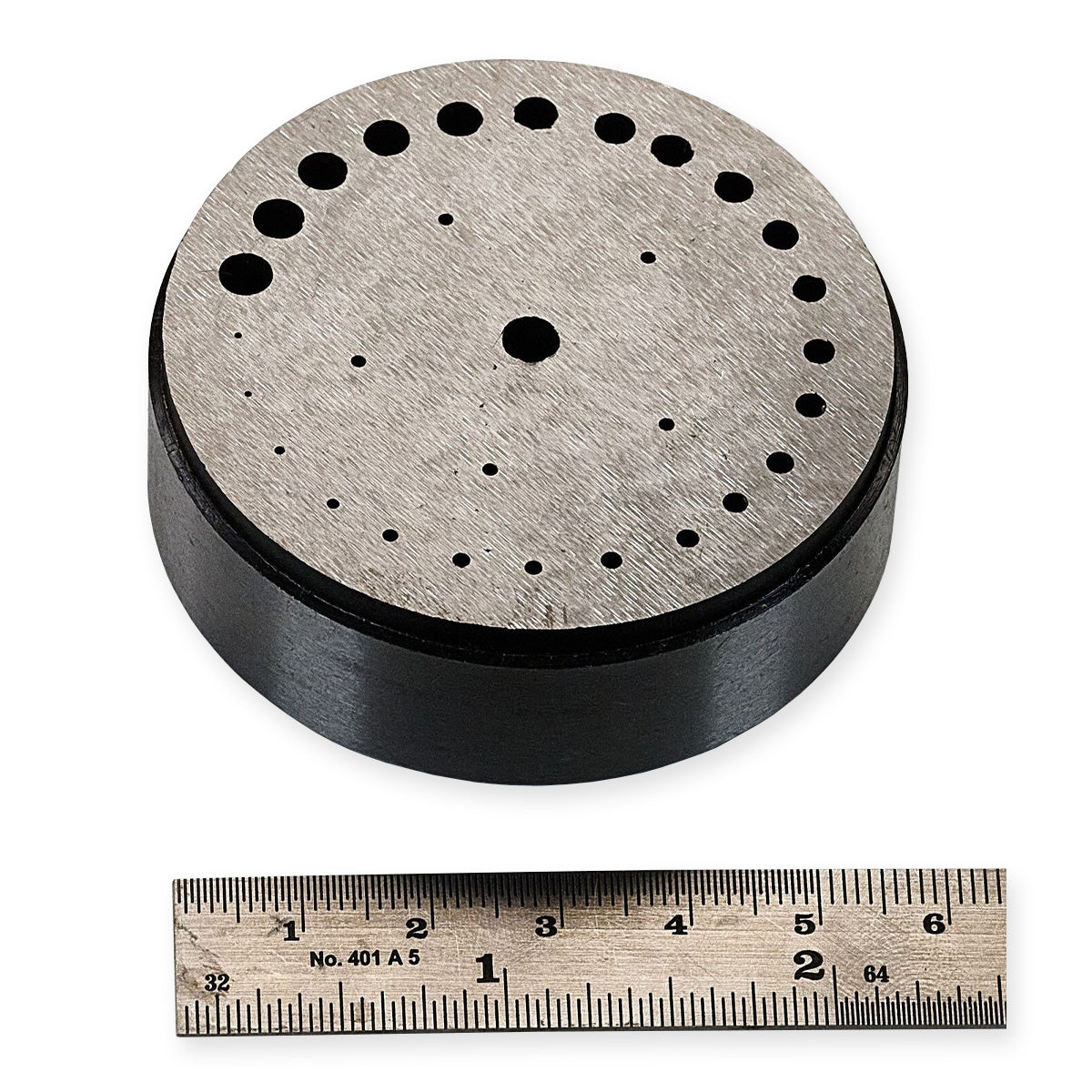 Staking Anvil Rivet Riveting Stake 22 Holes Jewelers Watchmaking Block Tool 57mm